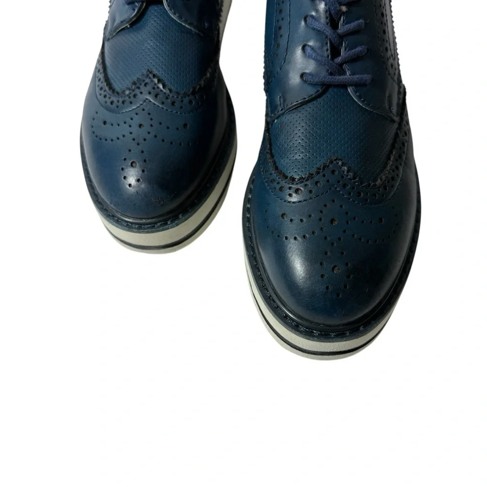 Women’s Blue Primadonna Collection Lace Up Shoes